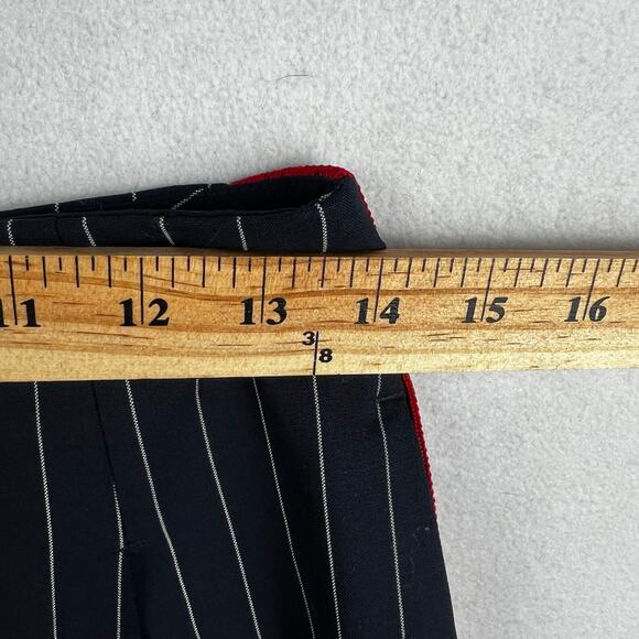 Rag & Bone Jess Wool Navy Pinstripe Shorts w Red Side Stripe Women’s SZ 0 EUC - Picture 4 of 7